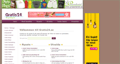 Desktop Screenshot of gratis24.se