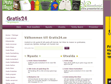 Tablet Screenshot of gratis24.se